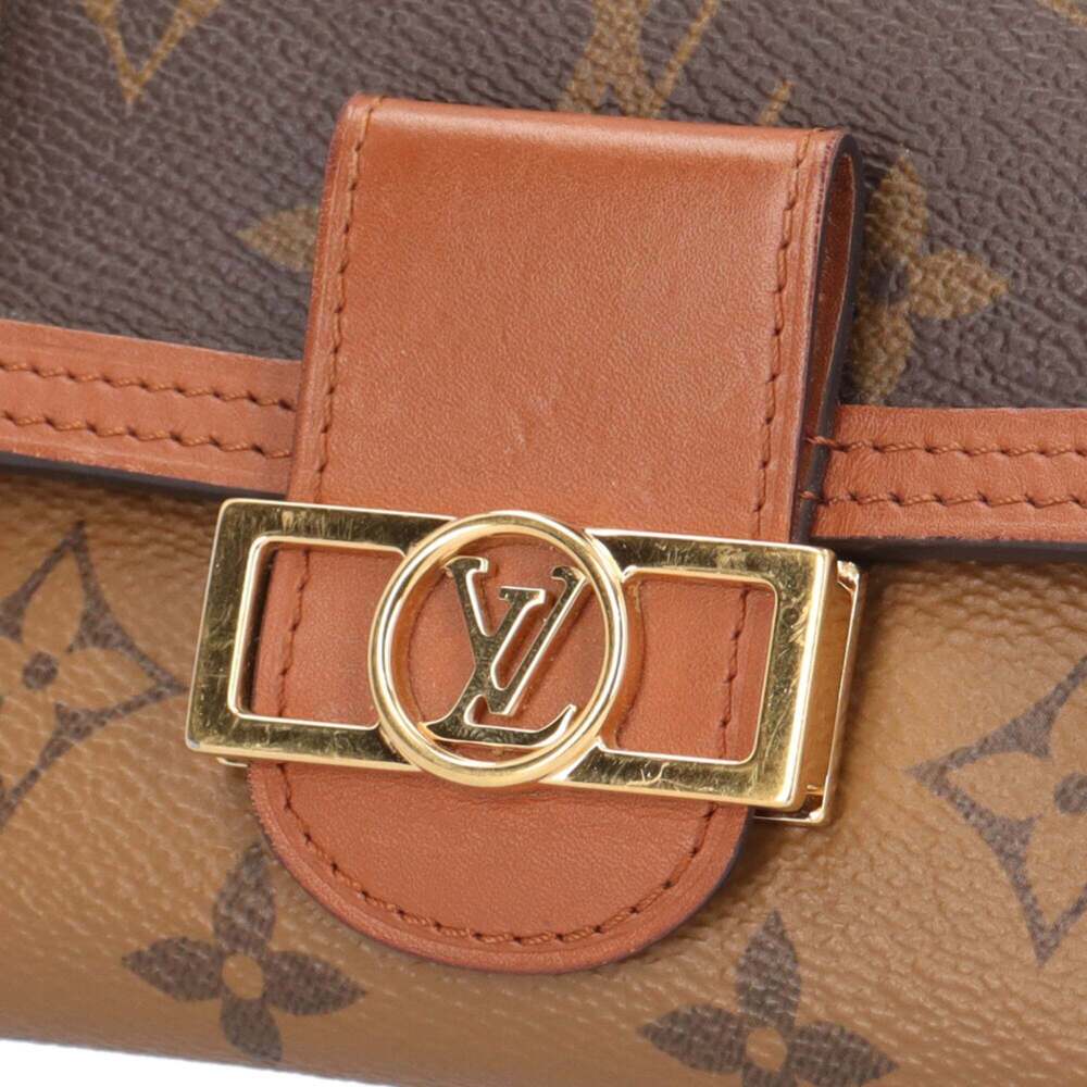 LOUIS VUITTON Brown Monogram Canvas Dauphine Wallet - Picture 9 of 9